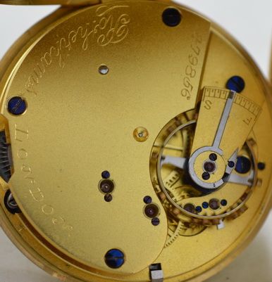 fig 1. 1914 Rotherams, London 18K Gold Pocket Watch