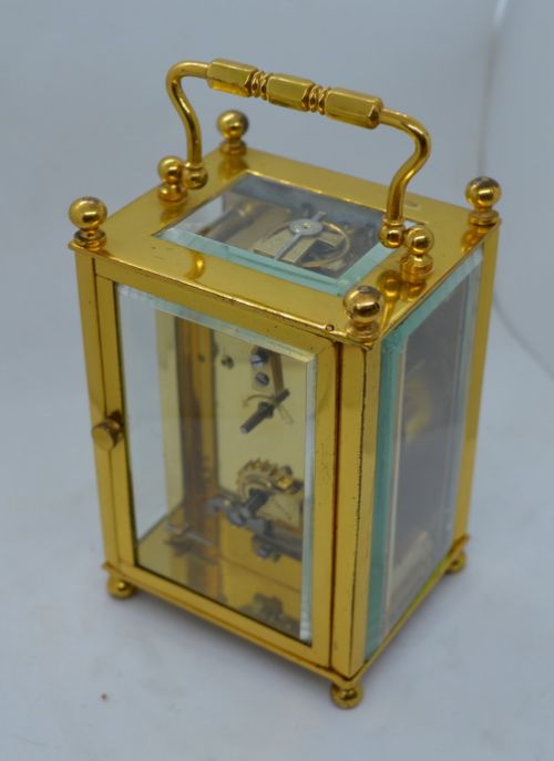 fig 1. A French Gilt Carriage Clock