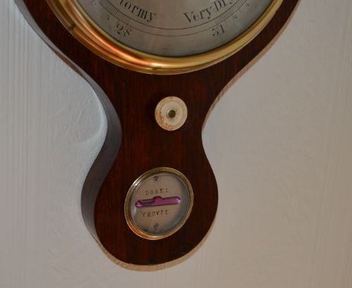 fig 1. Dobel of Yeovil Rosewood Mercury Barometer