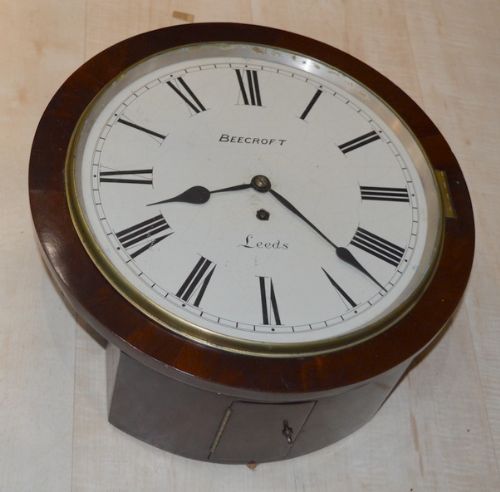 An English Fusee Dial Clock by Beecroft of Leeds