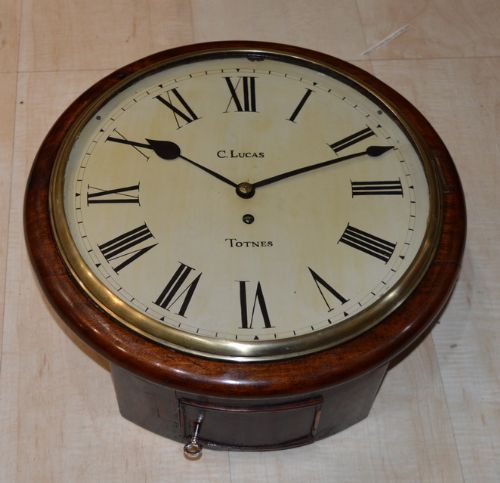 A Fusee Dial Clock by C. Lucas of Totnes