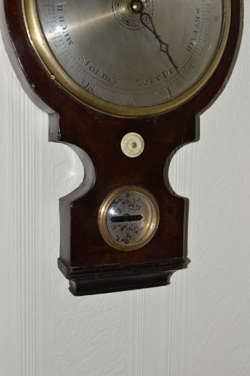 fig 1. William IV period mahogany barometer