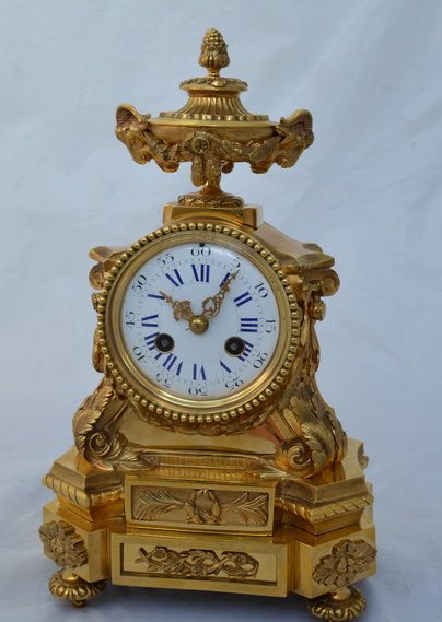 French Ormolu Bronze Mantel Clock