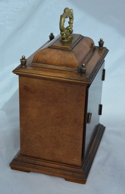 fig 1. Garrard Walnut Queen Anne Style Small Mantel Clock