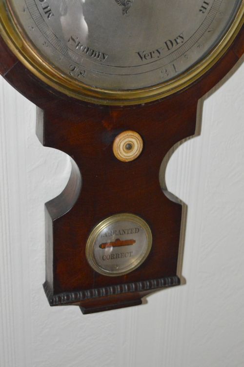fig 1. Victorian Mercury Mahogany Barometer