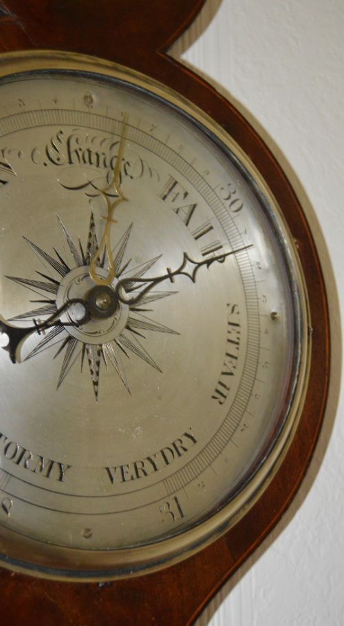 fig 1. A Vanini of Sheffield Mercury Wheel Barometer