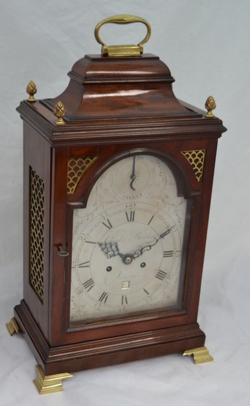 Georgian Verge Twin Fusee Bracket/table Clock by Charles Bayles of London