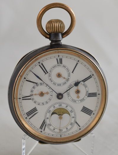 Full Calendar Pocket Watch
