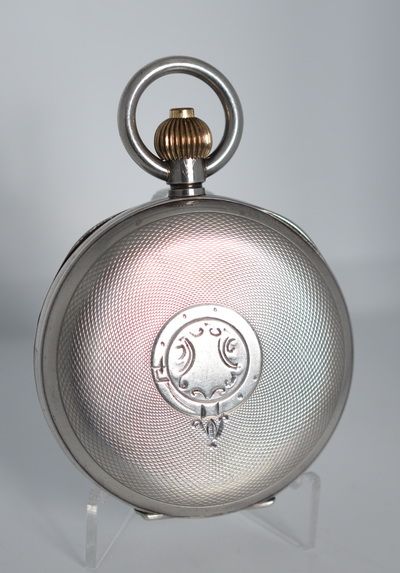 fig 1. Silver Gents Chronograph 1920 Pocket watch