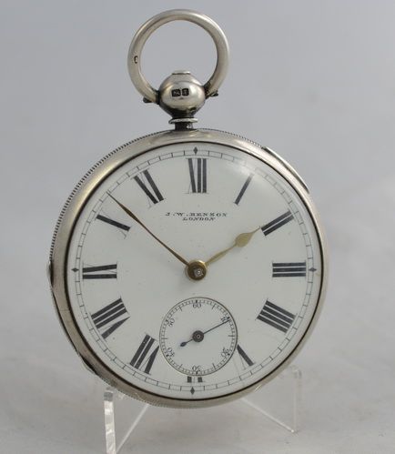 1857 Jw Benson Silver Pocket Watch