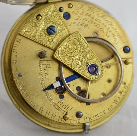fig 1. 1857 JW Benson Silver Pocket Watch 