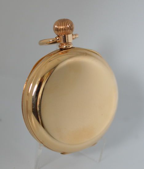fig 1. A 1908 Waltham Gold Plated Pocket Watch