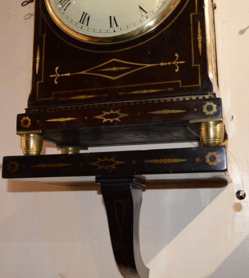 fig 2. French Of London Georgian Twin Fusee Bracket Clock & Original Bracket