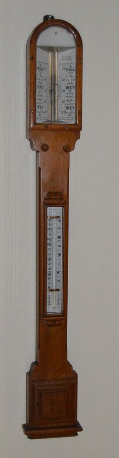 Victorian Sea Coast Stick Barometer