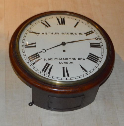 Saunders of London Convex Dial Fusee Wall Clock