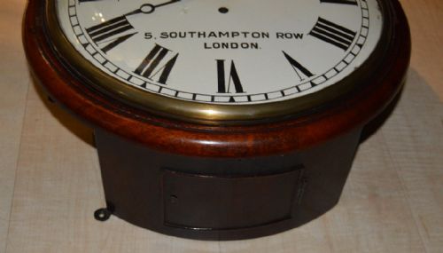 fig 1. Saunders of London Convex Dial Fusee Wall Clock