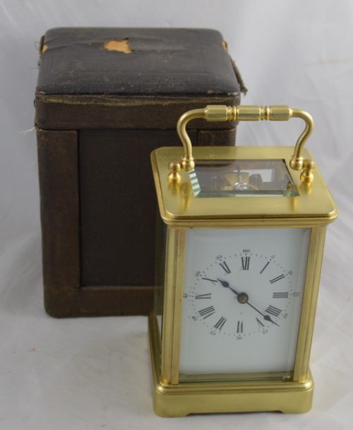 French Carriage Clock and Original Box