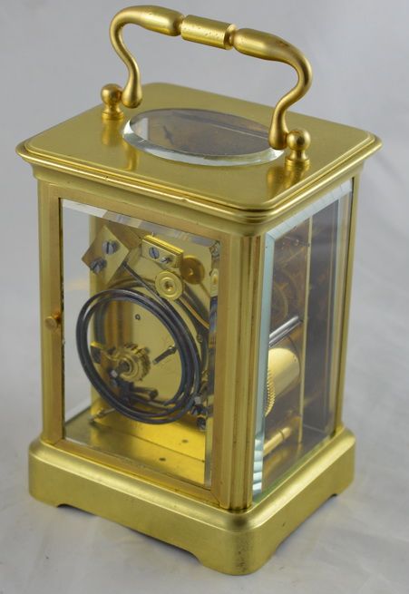 fig 1. French Brass Cased Striking Carriage Clock