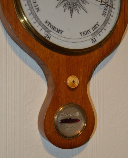 fig 1. Victorian Golden Oak Barometer