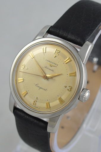 fig 1. 1955 Longines Conquest Automatic Wristwatch