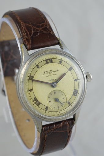 fig 1. 1950s JW Benson Tropical Wristwatch