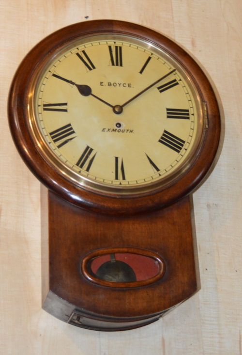 Boyce of Exmouth Victorian Fusee Frop Dial Wall Clock