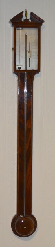 Georgian Stick Barometer by Pedraglio of London.