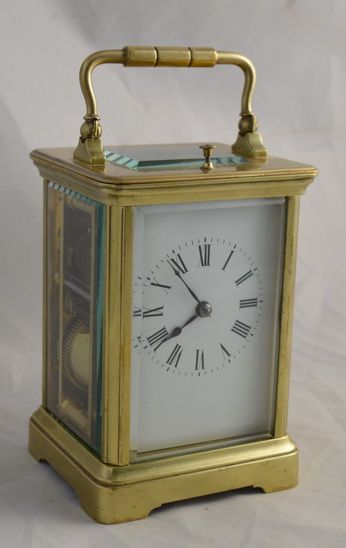 fig 1. Striking, Repeating Carriage Clock & Box
