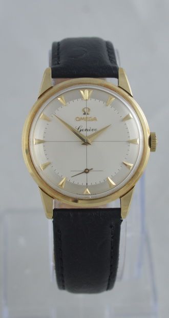 1959 Omega Geneve 9k Gold Wristwatch
