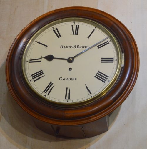 Barry of Cardiff Welsh Fusee Dial Wall Clock
