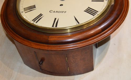 fig 1. Barry of Cardiff Welsh Fusee Dial Wall Clock