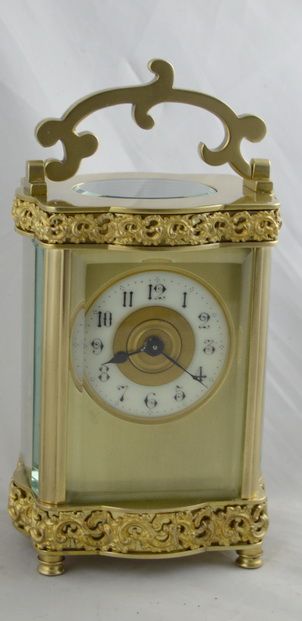 fig 1. French Douchine Carriage Clock & Original Box