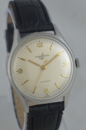 fig 1. 1960s Ulysse Nardin Automatic Wristwatch