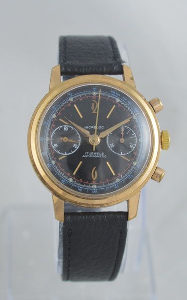 1960s Landeron Cal 51 Chronograph Wristwatch