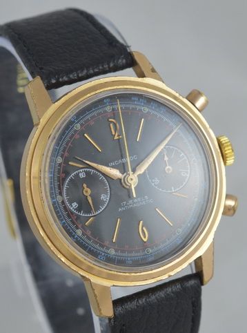 fig 1. 1960s Landeron cal 51 Chronograph Wristwatch