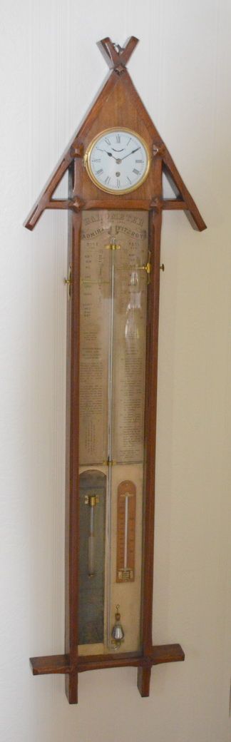 Admirol Fitzroy Barometer with Clock