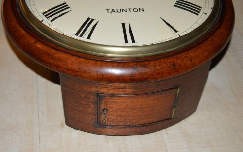 fig 1. Goodman of Taunton Fusee Convex Dial Wall Clock