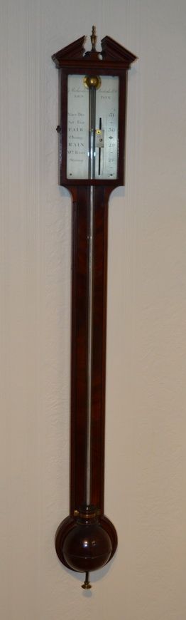 Richardson Leadenhall St London Georgian Stick Barometer