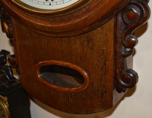 fig 1. Russells of Liverpool Rarer Double Fusee Striking Wall Clock