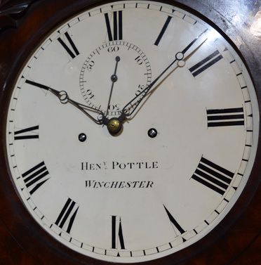 fig 1. Henrry Pottle Winchester Slim Longcase Grandfather Clock