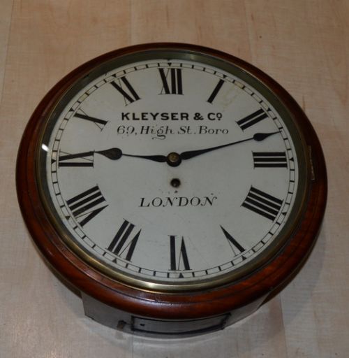 Kleyser & Co, London Fusee Dial Wall Clock
