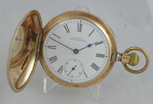 10k Gold Waltham Full Hunter Pocket Watch