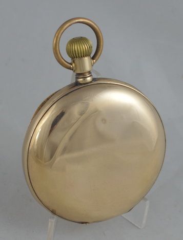fig 1. 10K Gold Waltham Full Hunter Pocket Watch