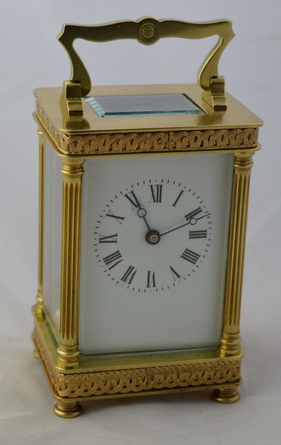 French Carriage Clock with Decorative Case