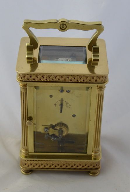 fig 1. French Carriage Clock With Decorative Case