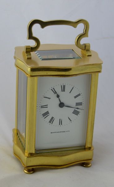 fig 1. French Carriage Clock Retailed By Mappin & Webb, London
