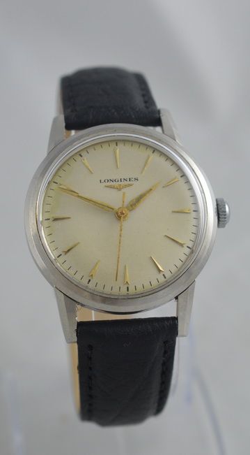 1958 Longines Stainless Steel Wristwatch