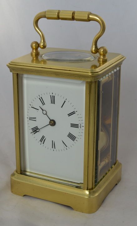 Early Shutter Winding Covers Striking Carriage Clock