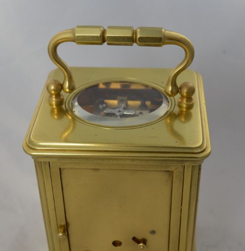 fig 1. Early Shutter Winding Covers Striking Carriage Clock