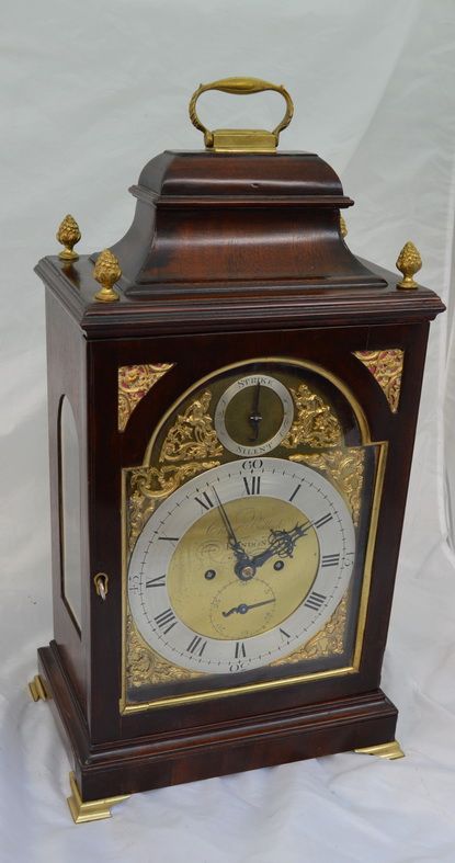 Bullock of London Verge Twin Fusee Georgian Bracket Clock
